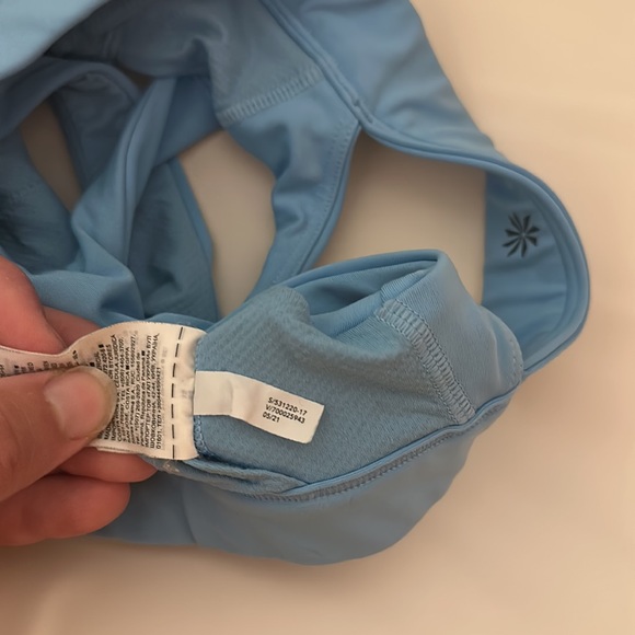 Athleta Women’s Ultimate Sports Bra Activewear Athletic Baby Blue Size XS - Picture 8 of 9
